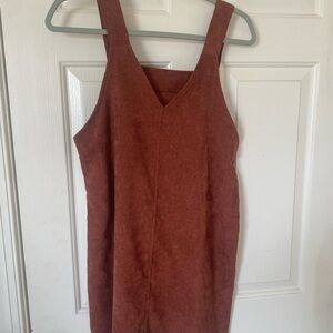 Elegant Brown Sleeveless layering Dress